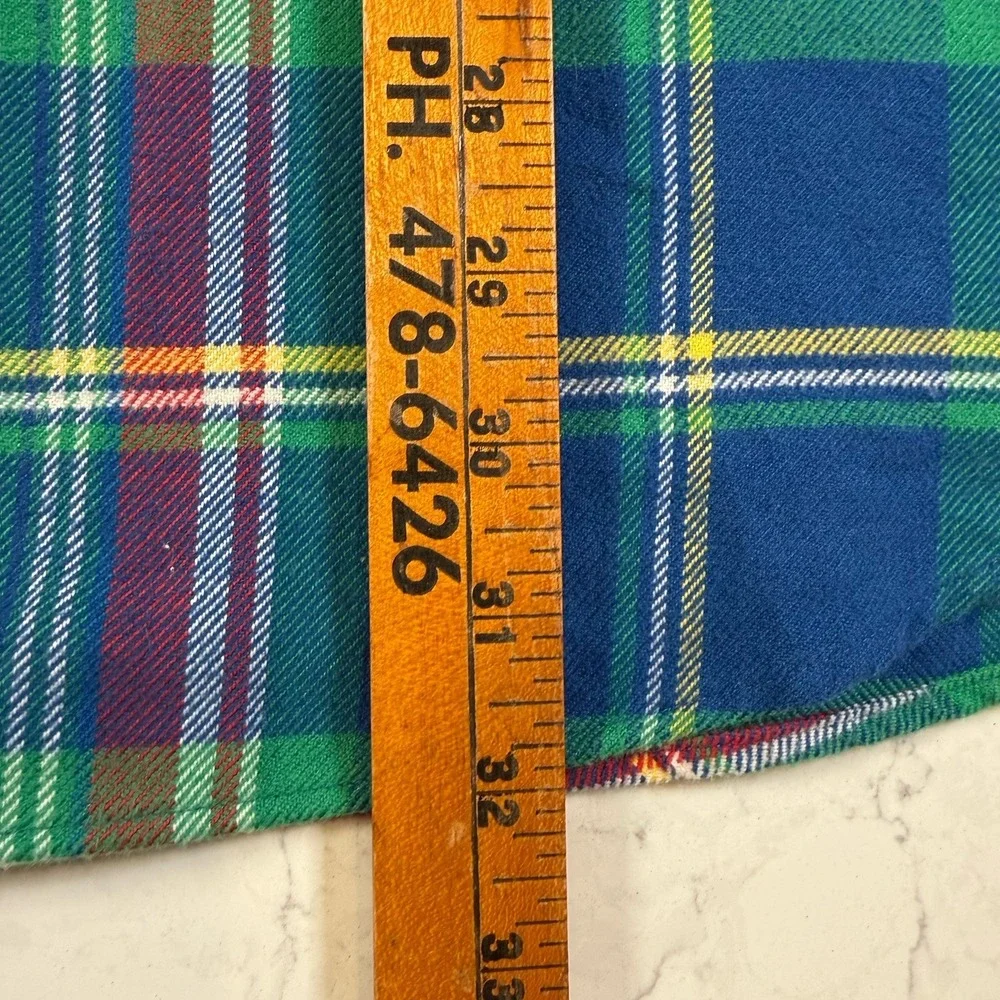 Polo Ralph Lauren Classic Fit Performance Flannel Shirt XXL Blue Plaid Long Slee